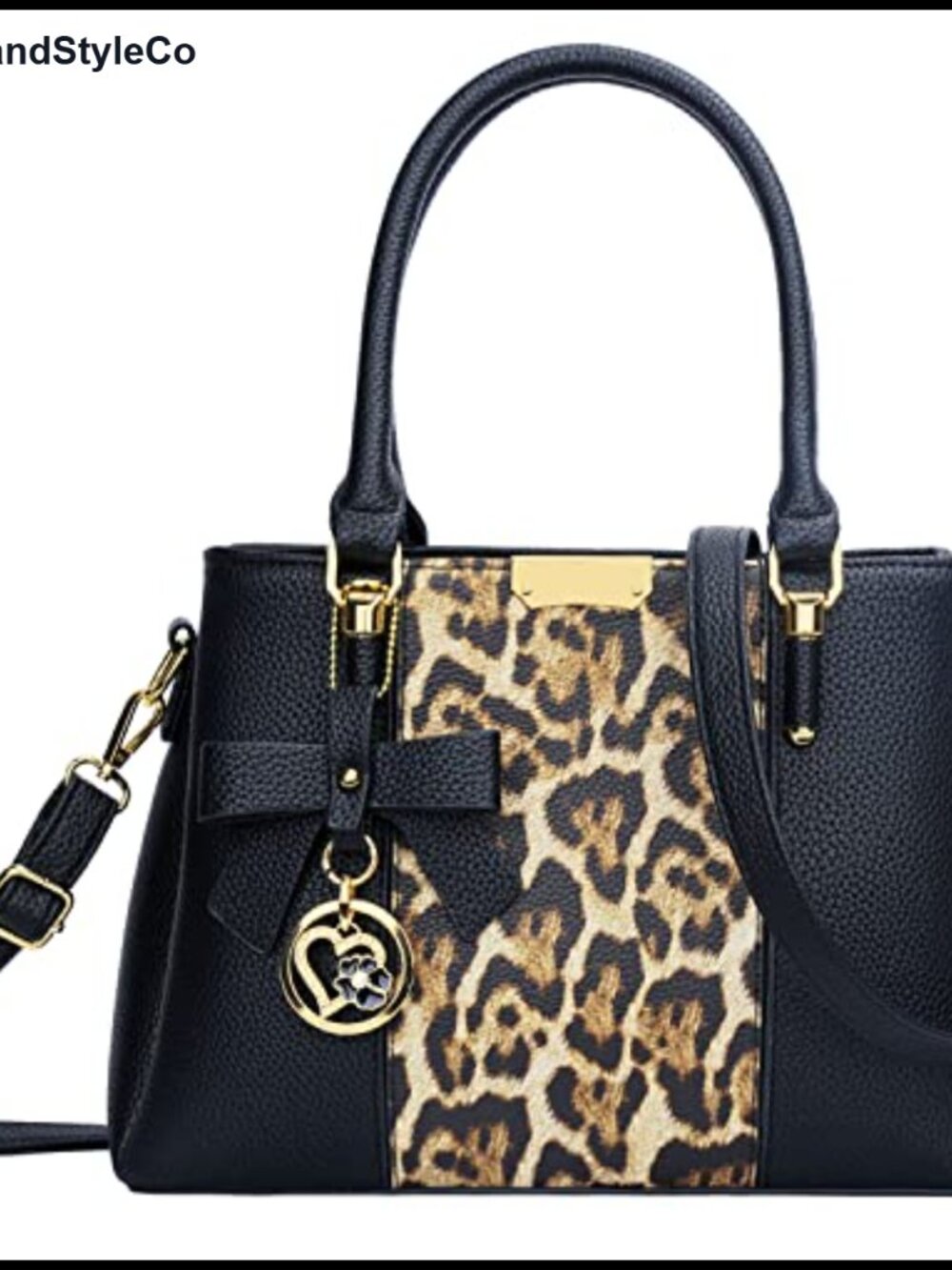 Women Satchel Handbag PU Leather Top Handle Medium Purse